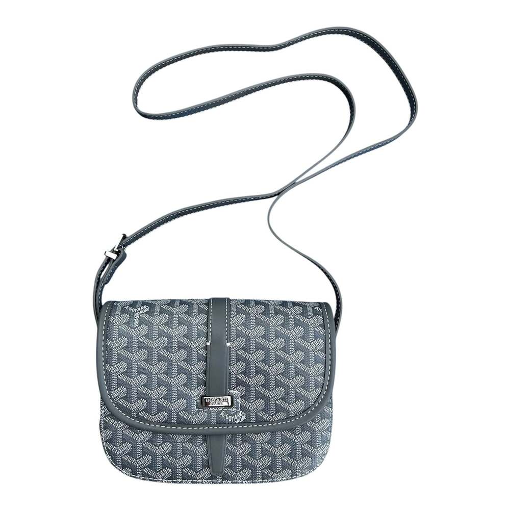 Goyard Belvedere PM Messenger Bag Grey Goyardine Canvas
